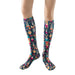 Lairos Folk Dogs Youth / Women's AFO Socks worn on model on a white background