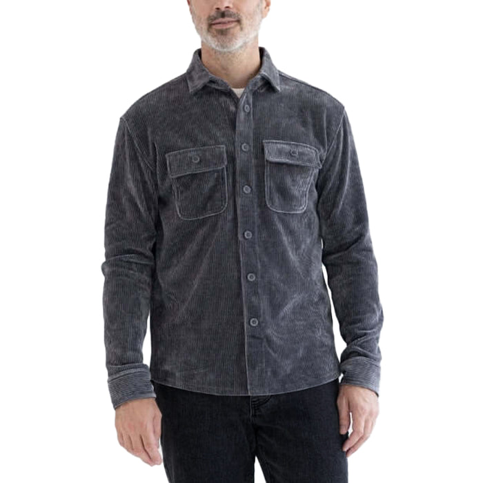 MagnaReady Adaptive Blackened Pearl Corduroy Shirt with Magnetic Closures and Pockets