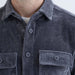 MagnaReady Adaptive Blackened Pearl Corduroy Shirt with Magnetic Closures and Pockets - stretch jacket view