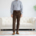 MagnaReady Adaptive Brown Fine Wale Corduroy Magnetic Fly Elastic Waist Pant - lifestyle shot
