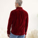MagnaReady Adaptive Classic Red Corduroy Shirt with Magnetic Closures and Pockets - lifestyle view