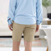 MagnaReady Adaptive Easy-Care Chino Twill Short with Magnetic Closures in Khaki - back view