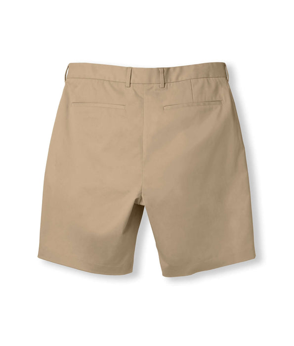 MagnaReady Adaptive Easy-Care Chino Twill Short with Magnetic Closures in Khaki - back view