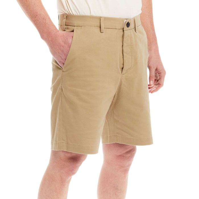 MagnaReady Adaptive Easy-Care Chino Twill Short with Magnetic Closures in Khaki - detail view