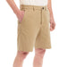 MagnaReady Adaptive Easy-Care Chino Twill Short with Magnetic Closures in Khaki - detail view