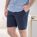 MagnaReady Adaptive Easy-Care Chino Twill Short with Magnetic Closures in Navy - lifestyle shot