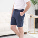MagnaReady Adaptive Easy-Care Chino Twill Short with Magnetic Closures in Navy - front view