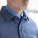 MagnaReady Adaptive Magnetic Front Sweatshirt in Heathered Navy - classic front view