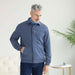 MagnaReady Adaptive Magnetic Front Sweatshirt in Heathered Navy - comfortable stylish wear for limited mobility