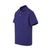 MagnaReady Blue Pique Knit Short Sleeve Polo with Magnetic Closures - lifestyle shot