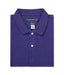 MagnaReady Blue Pique Knit Short Sleeve Polo with Magnetic Closures - lifestyle shot