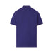 MagnaReady Blue Pique Knit Short Sleeve Polo with Magnetic Closures - front view