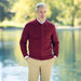MagnaReady Classic Adaptive Red Sweater with Magnetic Front Closure and Pocket - comfort and style solution for limited mobility