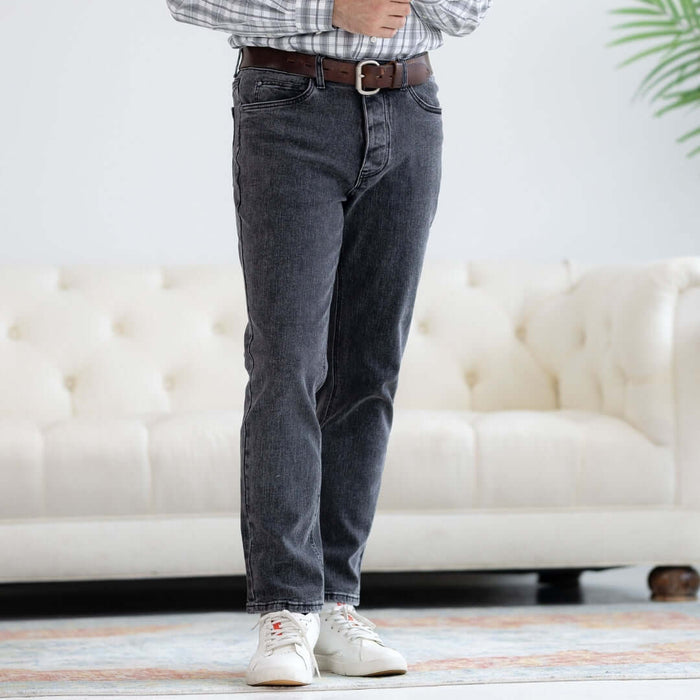 MagnaReady Denim Black Wash Five Pocket Jean with Magnetic Fly - front view