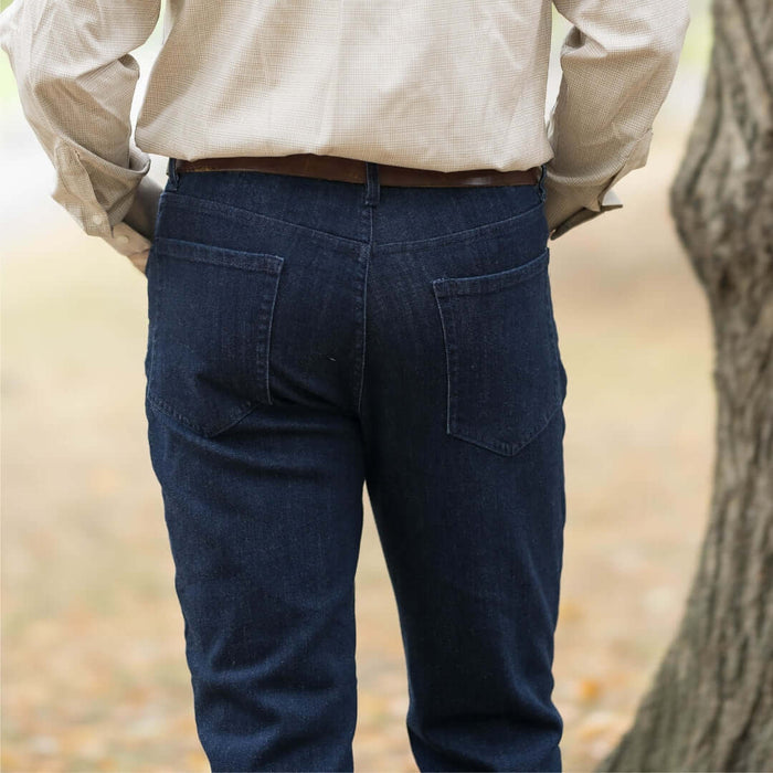 MagnaReady Denim Indigo Five Pocket Jean with Magnetic Fly - front view