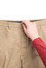 MagnaReady Flat Front Adaptive Easy-Care Chino Twill Pant with Magnetic Closures in Khaki - lifestyle shot