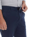 MagnaReady Flat Front Adaptive Easy-Care Chino Twill Pant with Magnetic Closures in Navy - front view