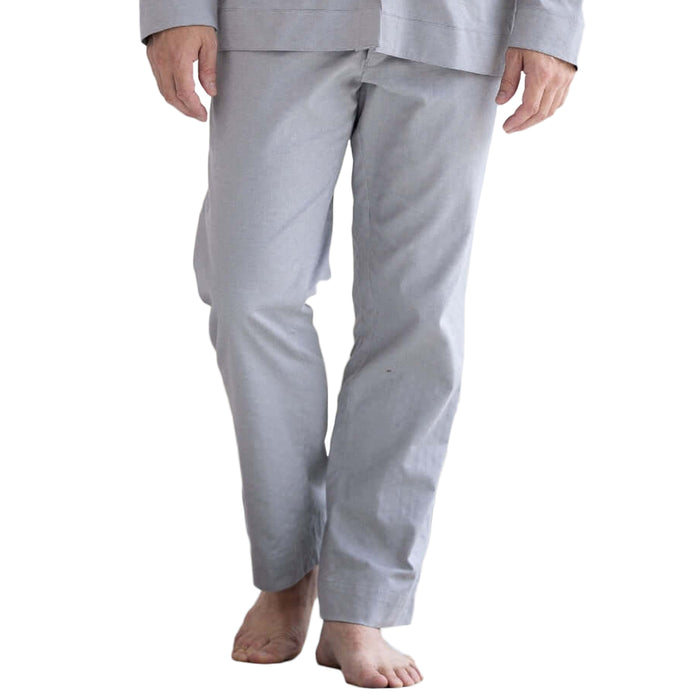MagnaReady Grey Brushed Flannel Pajama Pant with Magnetic Fly