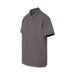 MagnaReady Grey Pique Knit Short Sleeve Polo with Magnetic Closures - lifestyle shot