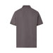 MagnaReady Grey Pique Knit Short Sleeve Polo with Magnetic Closures - back view