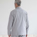 MagnaReady Long Sleeve Grey Pajama Top with Magnetic Closures - back view showing effortless comfort