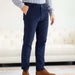 MagnaReady Navy Fine Wale Adaptive Corduroy Magnetic Fly Front Pant - front view
