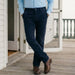 MagnaReady Navy Fine Wale Adaptive Corduroy Magnetic Fly Front Pant - front view