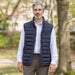 MagnaReady Weatherproof Puffer Magnetic Front Vest in Navy - front view