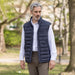 MagnaReady Weatherproof Puffer Magnetic Front Vest in Navy - lifestyle shot