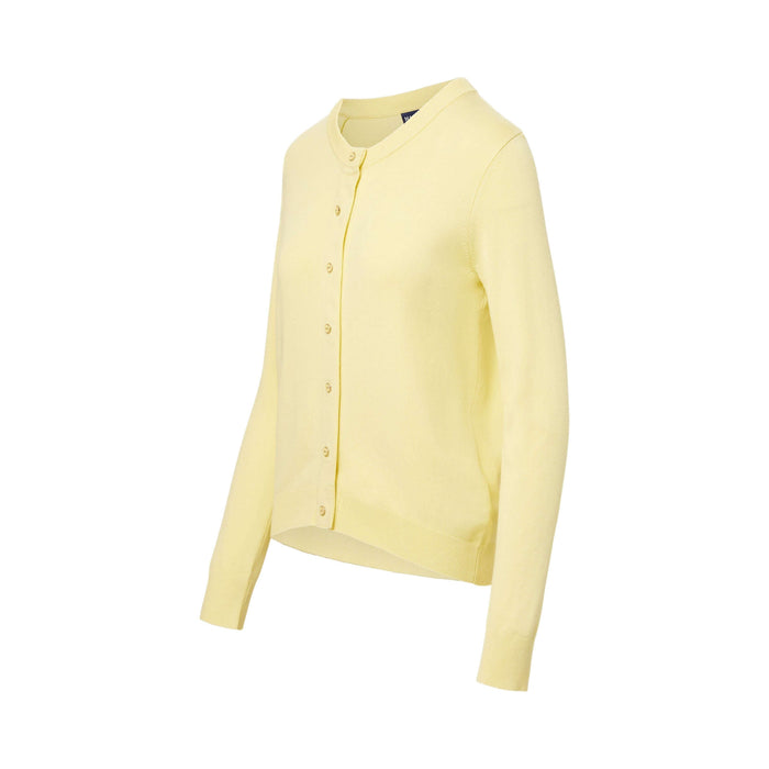 MagnaReady Women's Yellow Adaptive Knit Cardigan Sweater with Magnetic Closures