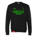 MAS Kansas City Advantage Wheelchair Tennis Black Crewneck Sweatshirt on a white background