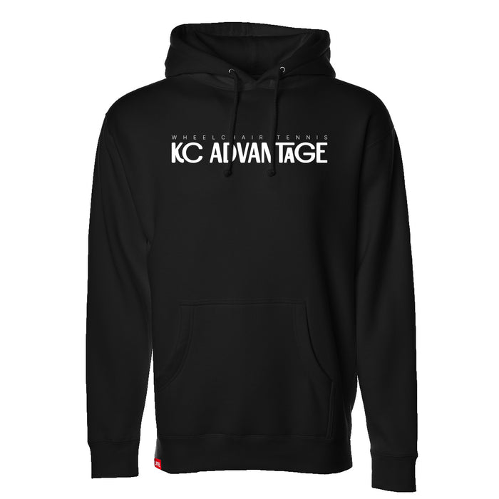 MAS Kansas City Advantage Wheelchair Tennis Chiro Black Hoodie on a white background
