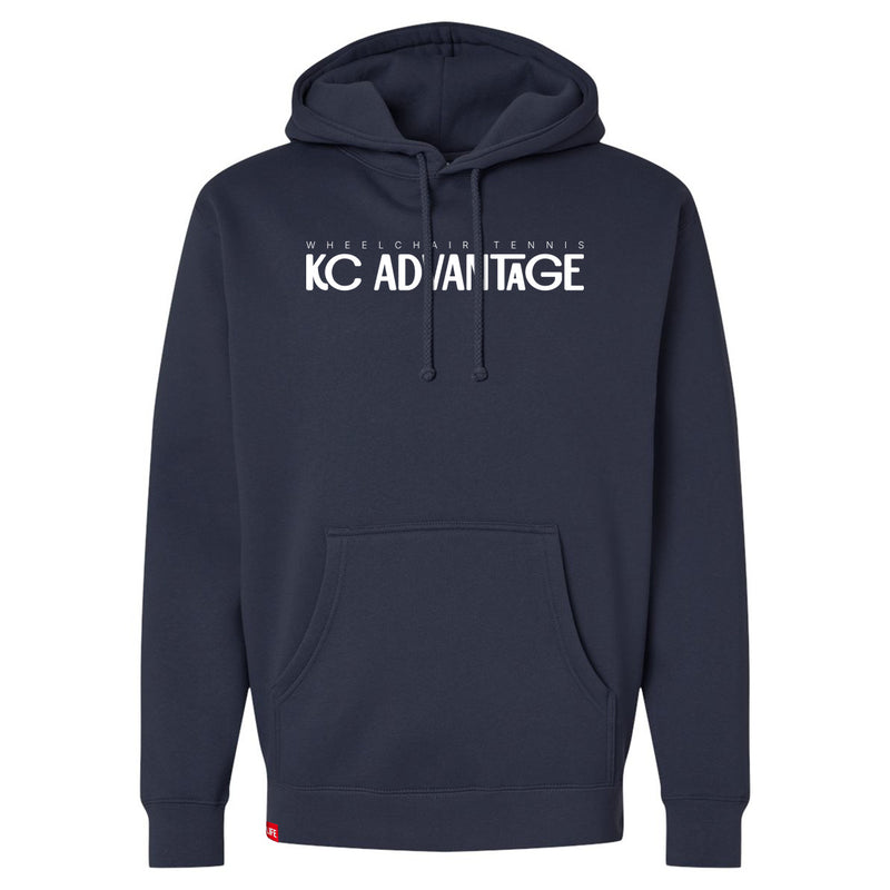 MAS Kansas City Advantage Wheelchair Tennis Chiro Navy Hoodie on a white background