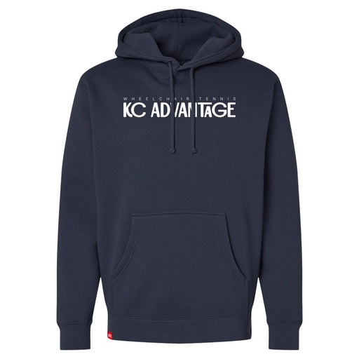 MAS Kansas City Advantage Wheelchair Tennis Chiro Navy Hoodie on a white background