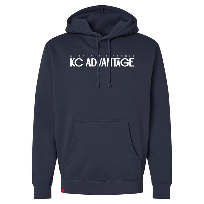 MAS Kansas City Advantage Wheelchair Tennis Chiro Navy Hoodie on a white background