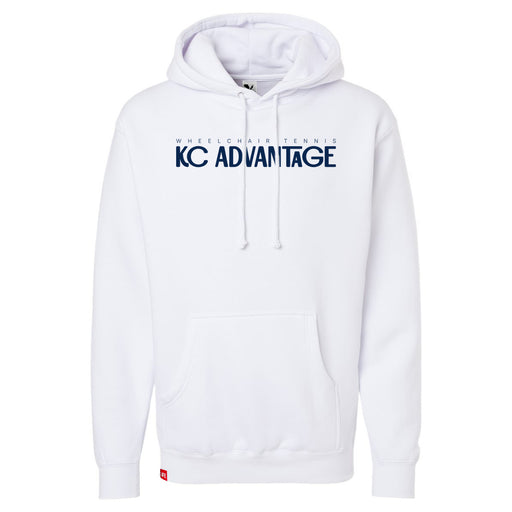 MAS Kansas City Advantage Wheelchair Tennis Chiro White Hoodie on a white background