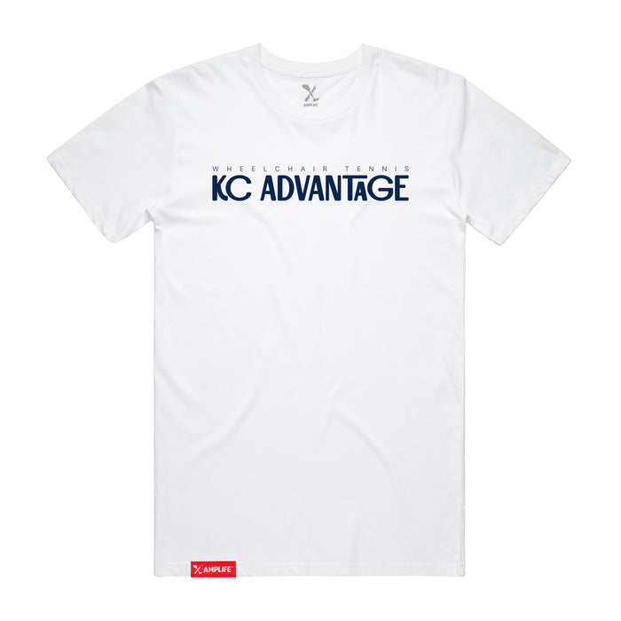 MAS Kansas City Advantage Wheelchair Tennis Chiro White T-Shirt on a white background