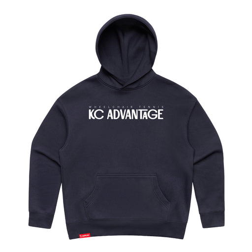MAS Kansas City Advantage Wheelchair Tennis Chiro Women's Ink Blue Modern Hoodie on a white background