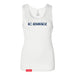 MAS Kansas City Advantage Wheelchair Tennis Chiro Women's White Slim Micro Rib Tank Top on a white background