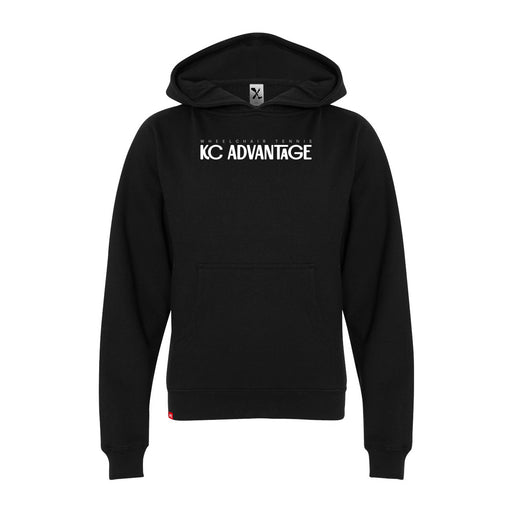 MAS Kansas City Advantage Wheelchair Tennis Chiro Youth Black Hoodie on a white background