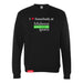 MAS Kansas City Advantage Wheelchair Tennis I Love Somebody at MAS Black Crewneck Sweatshirt on a white background