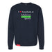 MAS Kansas City Advantage Wheelchair Tennis I Love Somebody at MAS Classic Navy Crewneck Sweatshirt on a white background