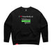 MAS Kansas City Advantage Wheelchair Tennis I Love Somebody at MAS Women's Black Modern Crewneck Sweatshirt on a white background