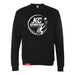 MAS Kansas City Advantage Wheelchair Tennis Circle Logo Black Crewneck Sweatshirt on a white background