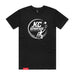 MAS Kansas City Advantage Wheelchair Tennis Circle Logo Black T-Shirt on a white background