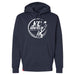 MAS Kansas City Advantage Wheelchair Tennis Circle Logo Navy Hoodie on a white background