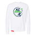 MAS Kansas City Advantage Wheelchair Tennis Circle Logo White Crewneck Sweatshirt on a white background