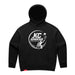 MAS Kansas City Advantage Wheelchair Tennis Circle Logo Women's Black Modern Hoodie on a white background
