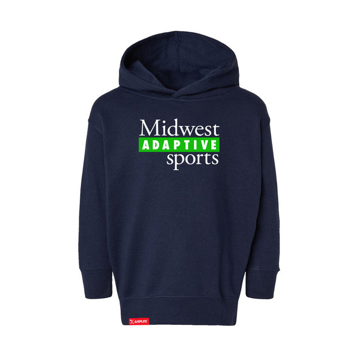 MAS Kansas City Advantage Wheelchair Tennis MAS Logo Toddler Navy Hoodie on a white background