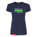MAS Kansas City Advantage Wheelchair Tennis MAS Logo Women's Navy Slim T-Shirt on a white background